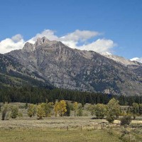 A view of Static Peak from the Moose-Wilson Road connecting Grand Teton National Park and Wilson, Wyo. (File photo by Acroterion/Wikimedia Commons - click to enlarge)