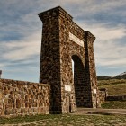 The Roosevelt Arch greets visitors at the north entrance to Yellowstone National Park. (Flickr photo by Pete Zarria - click to enlarge)