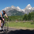 Bicyclists and others may use roads in Grand Teton National Park starting Friday, March 27. Roads open to cars May 1. (NPS photo)