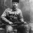 Theodore Roosevelt was an avid outdoorsman and enthusiastic big game hunter. (click to enlarge)