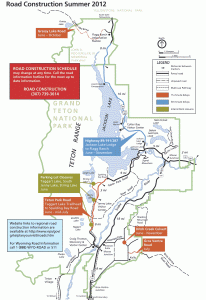 Grand Teton road map (click to enlarge). 