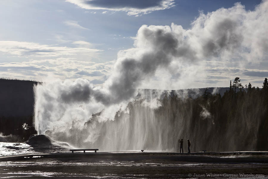 Lion Geyser in Yellowstone National Park