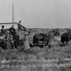 Emma Cowan and her husband return in 1905 to the spot in Yellowstone National Park where they were captured by Nez Perce Indians. (Bozeman Pioneer Museum)
