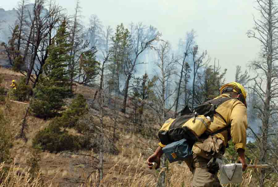 Fire danger in Yellowstone and Grand Teton national parks is high or very high going into the Fourth of July. (Ruffin Prevost/Yellowstone Gate file photo - click to enlarge)