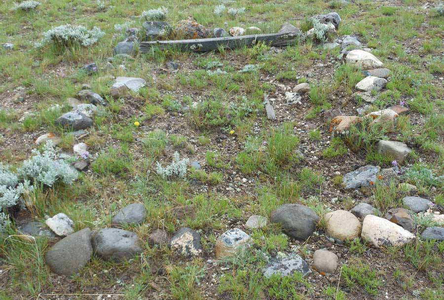 Unmarked grave in Kite Hill Cemetery