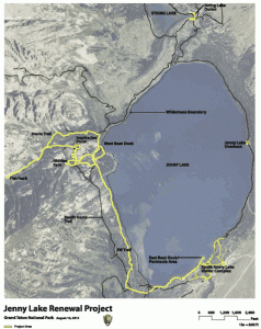 Proposed Jenny Lake Renewal Project area. (NPS image - click to enlarge)