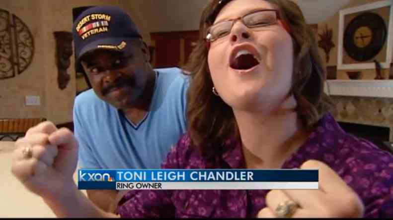 Toni Leigh Chandler describes loosing a college ring in the snow during a visit last year to Grand Teton National Park. (©KXAN-Austin)