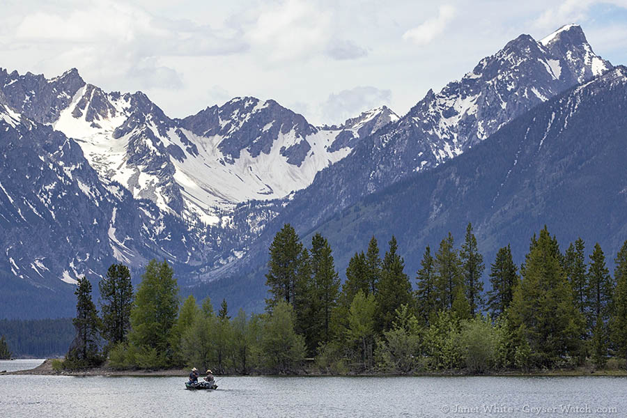 Fishing on Jackson Lake in Grand Teton Nation Park