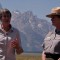 Interior Secretary Sally Jewell, left, and Grand Teton National Park Superintendent Mary Gibson Scott speak with reporters Wednesday about efforts to complete a deal for the federal government to acquire Wyoming state lands within the park, were the press conference was held. (Ruffin Prevost/Yellowstone Gate)