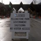 The 16-day shutdown of Yellowstone and Grand Teton national parks in October cost an estimated $21.1 million in lost total visitor and recreation spending to the parks and surrounding communities. (Ruffin Prevost/Yellowstone Gate)