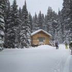 The Woody Creek Cabin sits on a small piece of private property surrounded by U.S. Forest Service lands south of Cooke City, Mont.