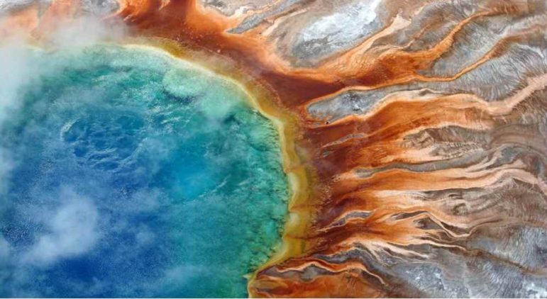 A visitor to Yellowstone National Park crashed  a drone into Grand Prismatic Spring in August.