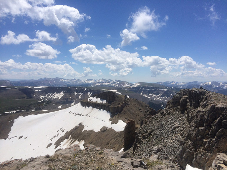 The vantage point of Sheep Mountain in Jackson Hole provides great views of the Tetons. 