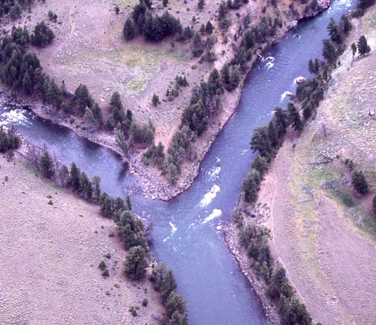 A missing Georgia man was last seen near the confluence of the Lamar and Yellowstone rivers in Yellowstone National Park, shown in this 2001 file photo.