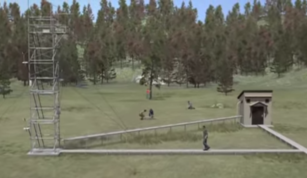 An image from a promotional video by the National Ecological Observatory Network shows what a sample monitoring station might look like. Yellowstone National Park has been selected as one of 60 proposed NEON sites.