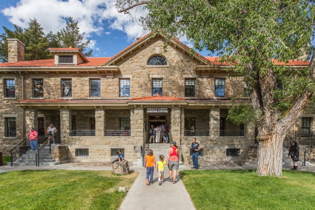 A rendering shows the newly renovated Albright Visitor Center in Mammoth Hot Springs in Yellowstone National Park.