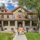 A rendering shows the newly renovated Albright Visitor Center in Mammoth Hot Springs in Yellowstone National Park.