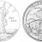 The design for a new coin commemorating the National Park Service centennial (left) is similar to a Yellowstone National Park quarter (right) issued in 2010.