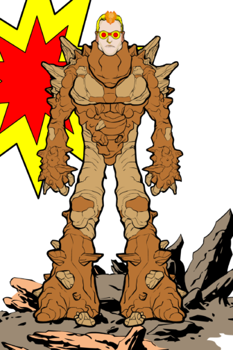 Caldera is a new Yellowstone superhero whose powers include producing eruptions of steam and bubbling mud.